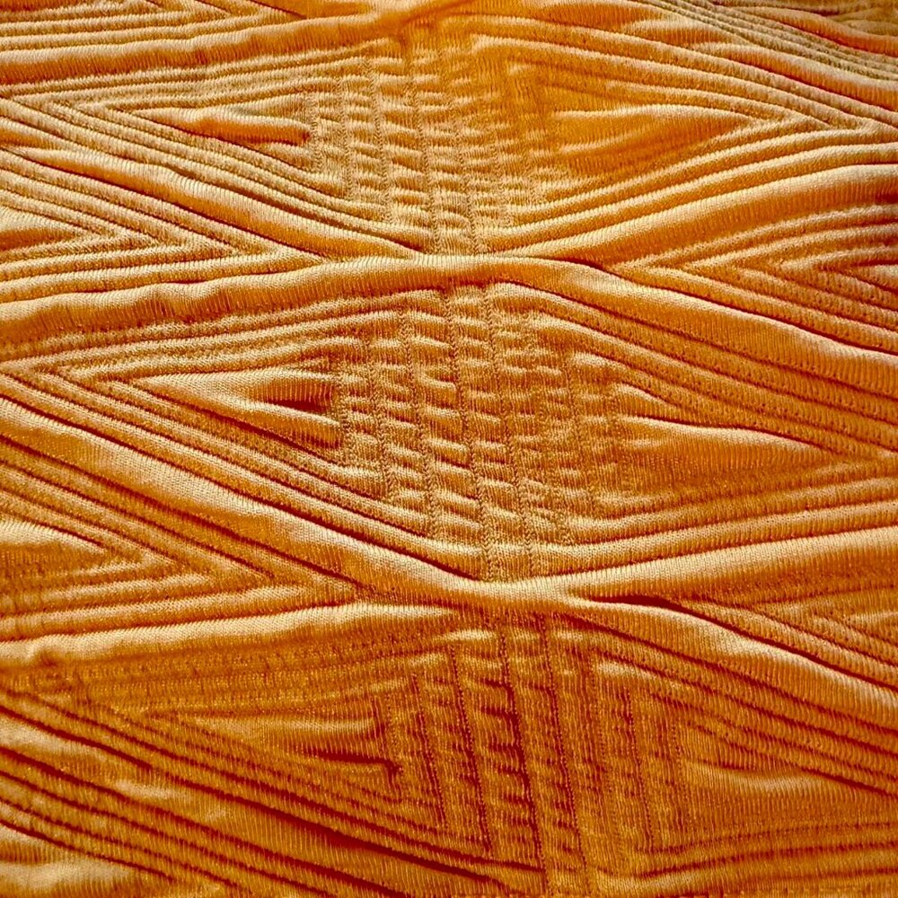 NWT Free People Women's Orange and Yellow Babydoll Puffy Sleeved Dress - Picture 4 of 9